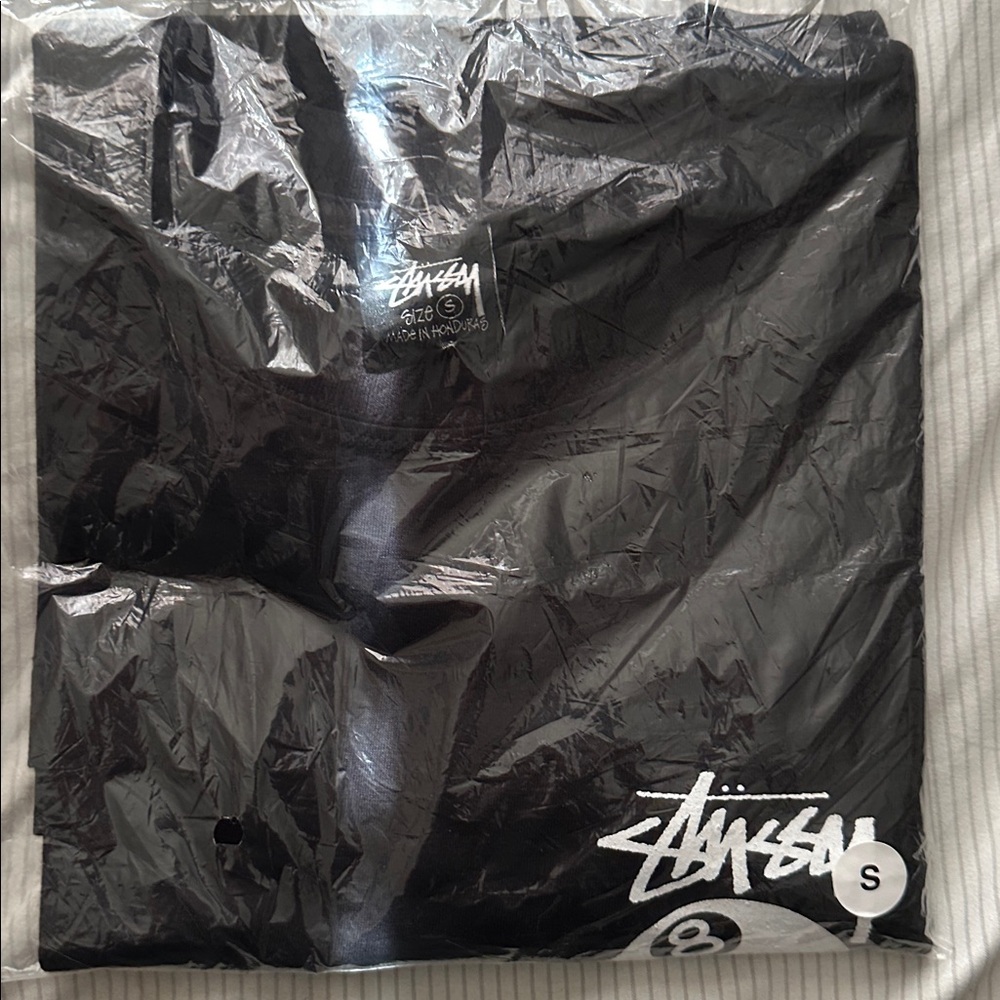 Stussy Black and White Short Sleeve Tee - Picture 3 of 4